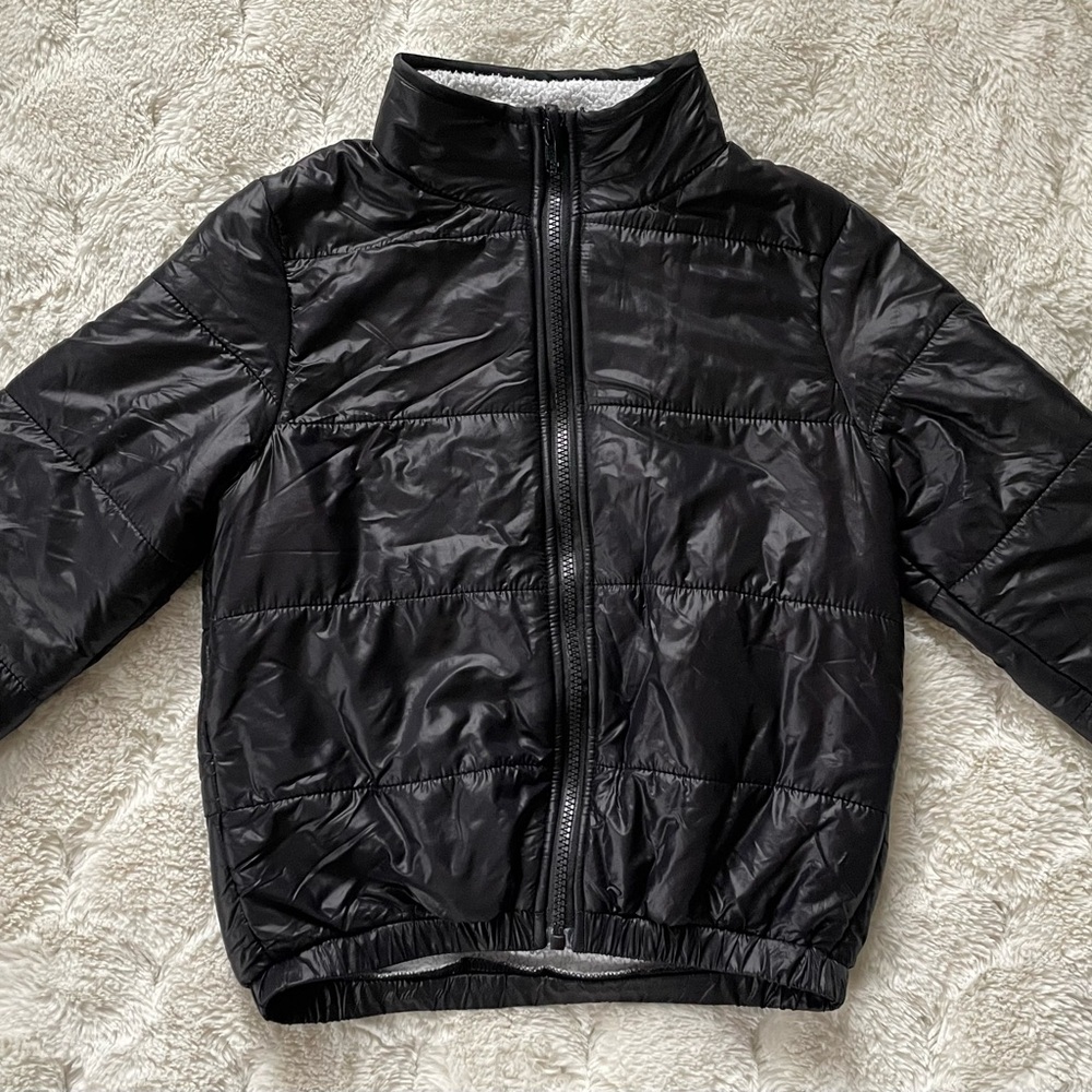 Kids Black Puffer Jacket